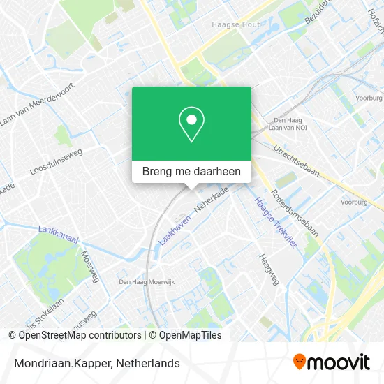 Mondriaan.Kapper kaart