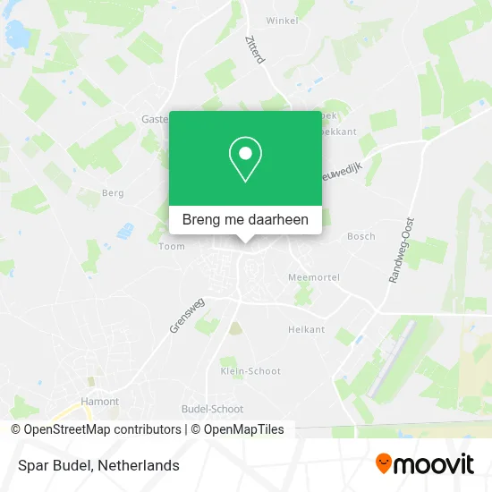 Spar Budel kaart