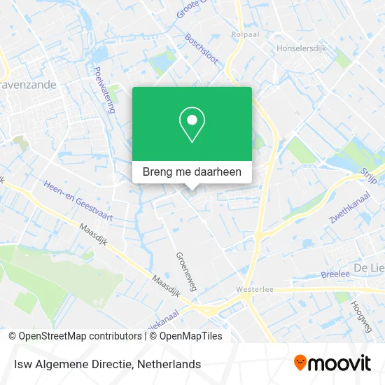 Isw Algemene Directie kaart