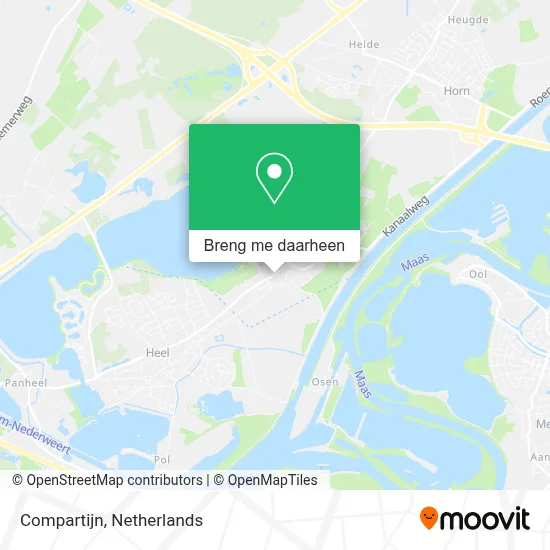 Compartijn kaart