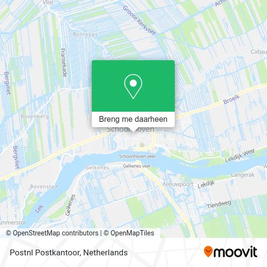 Postnl Postkantoor kaart