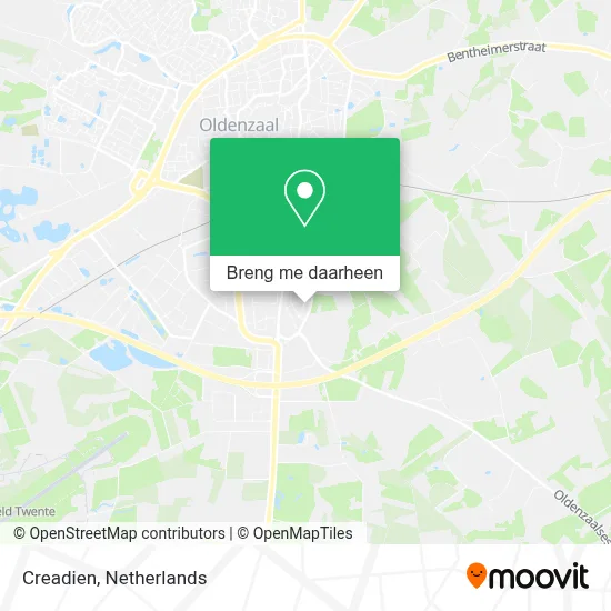 Creadien kaart