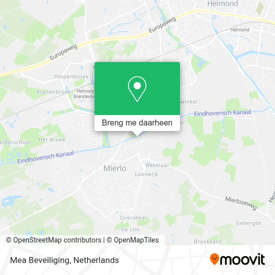 Mea Beveiliging kaart