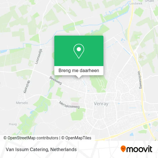 Van Issum Catering kaart