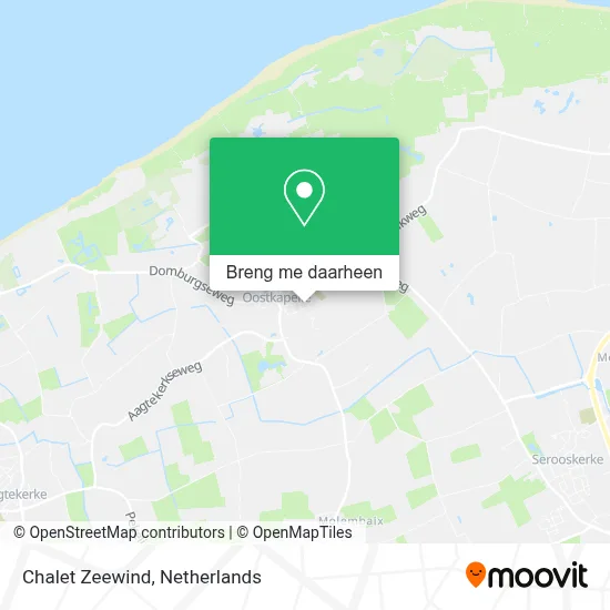 Chalet Zeewind kaart