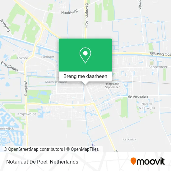 Notariaat De Poel kaart