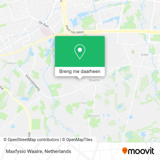 Maxfysio Waalre kaart