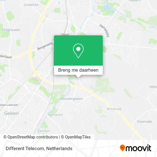 Different Telecom kaart