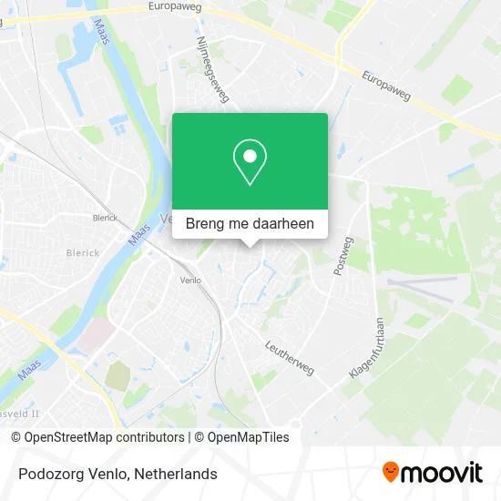 Podozorg Venlo kaart