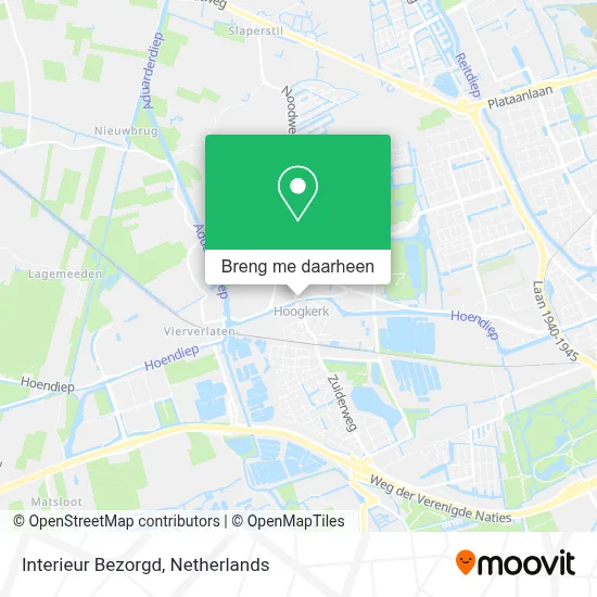 Interieur Bezorgd kaart