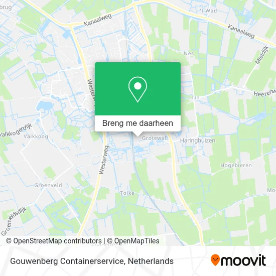 Gouwenberg Containerservice kaart