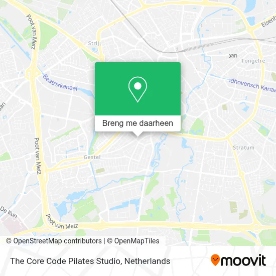 The Core Code Pilates Studio kaart