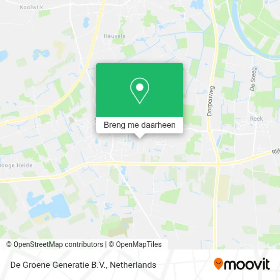 De Groene Generatie B.V. kaart
