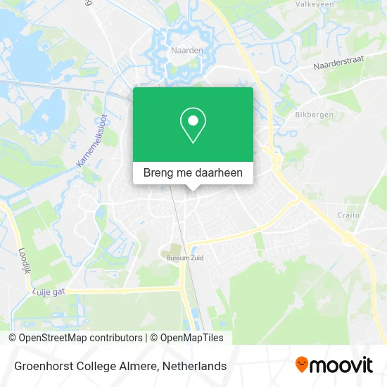 Groenhorst College Almere kaart