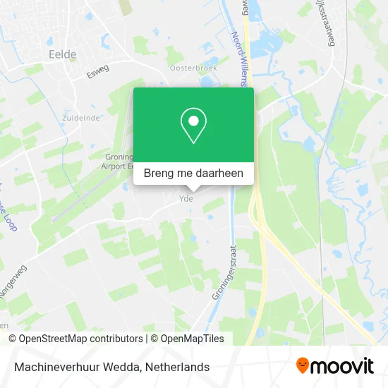 Machineverhuur Wedda kaart