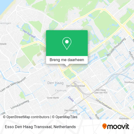Esso Den Haag Transvaal kaart