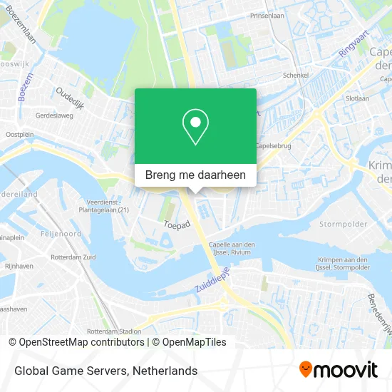 Global Game Servers kaart