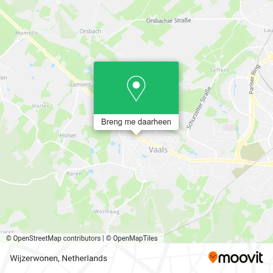 Wijzerwonen kaart