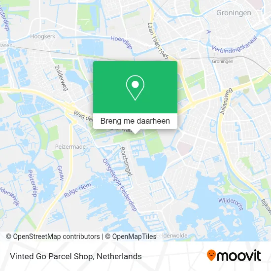 Vinted Go Parcel Shop kaart
