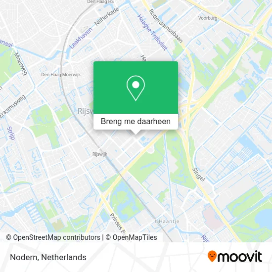 Nodern kaart