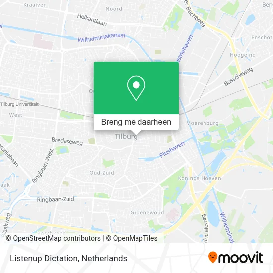 Listenup Dictation kaart