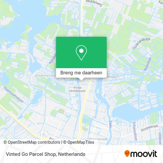 Vinted Go Parcel Shop kaart