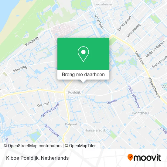 Kiboe Poeldijk kaart