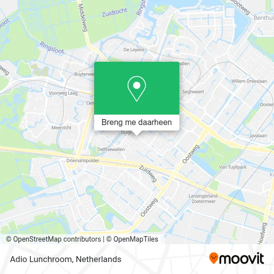 Adio Lunchroom kaart