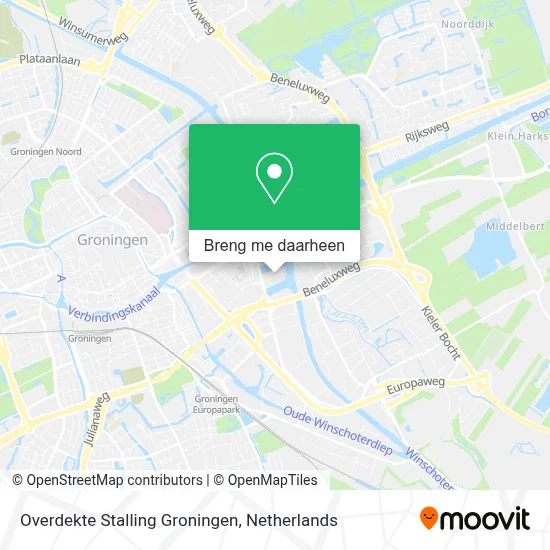Overdekte Stalling Groningen kaart
