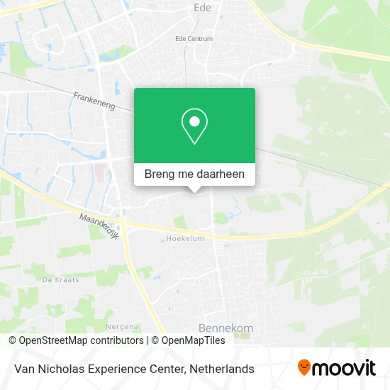 Van Nicholas Experience Center kaart