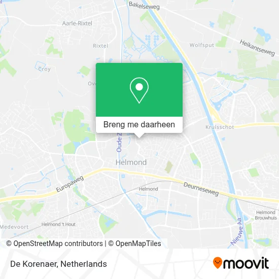 De Korenaer kaart