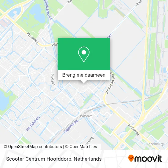 Scooter Centrum Hoofddorp kaart