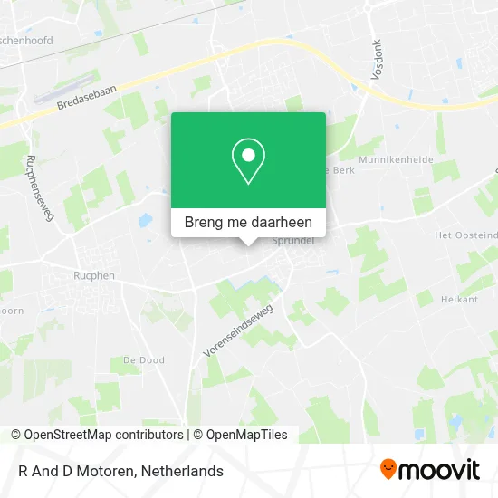 R And D Motoren kaart