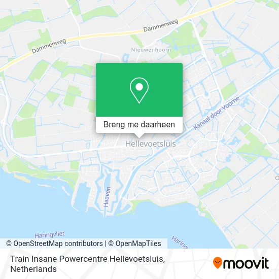 Train Insane Powercentre Hellevoetsluis kaart