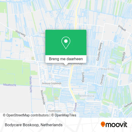 Bodycare Boskoop kaart