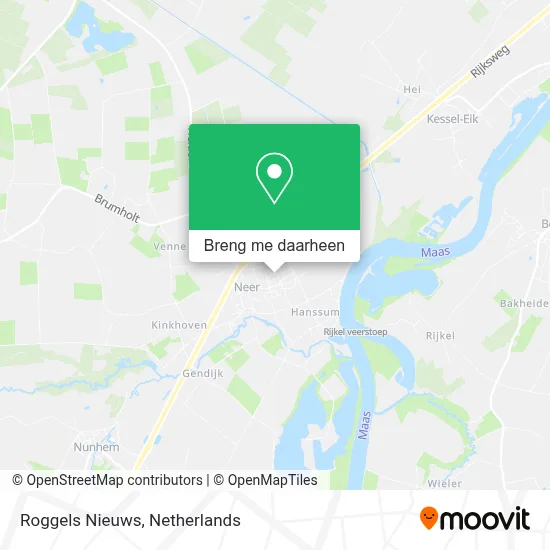 Roggels Nieuws kaart