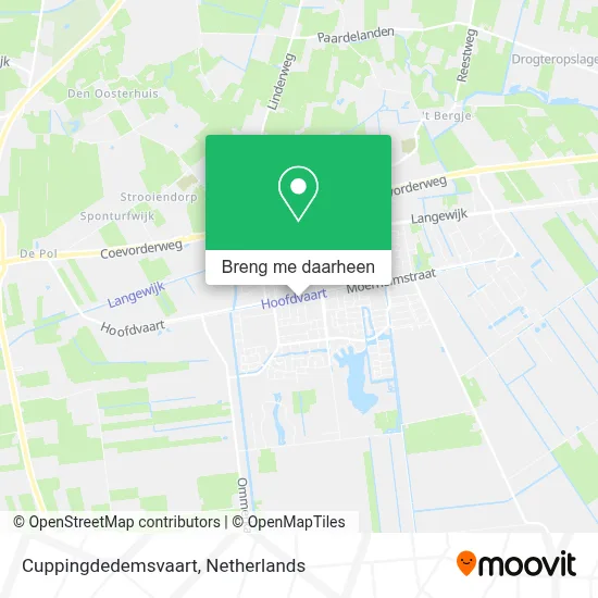 Cuppingdedemsvaart kaart