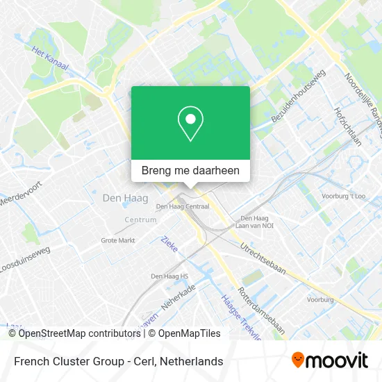 French Cluster Group - Cerl kaart