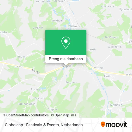 Globalcap - Festivals & Events kaart