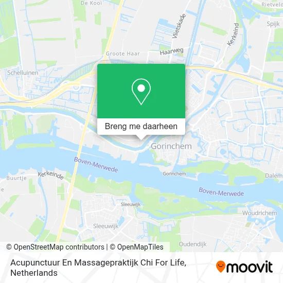 Acupunctuur En Massagepraktijk Chi For Life kaart