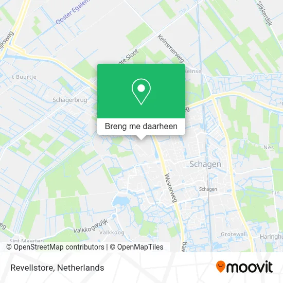 Revellstore kaart