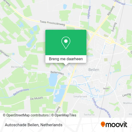 Autoschade Beilen kaart