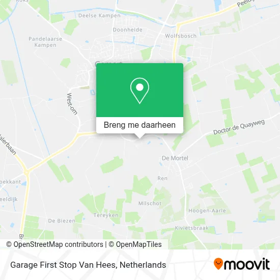 Garage First Stop Van Hees kaart
