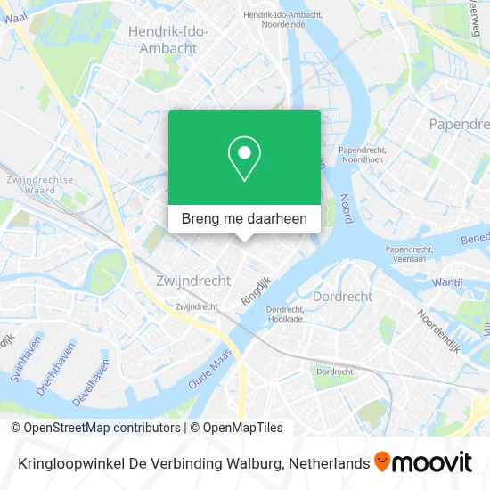 Kringloopwinkel De Verbinding Walburg kaart