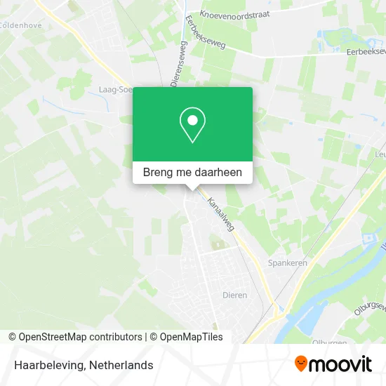 Haarbeleving kaart