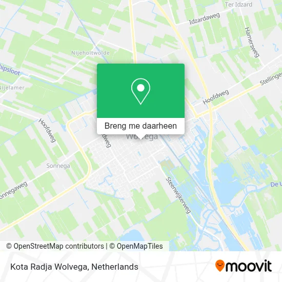 Kota Radja Wolvega kaart