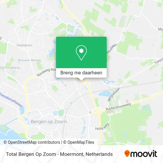 Total Bergen Op Zoom - Moermont kaart