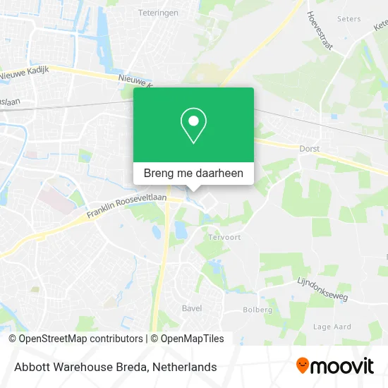 Abbott Warehouse Breda kaart