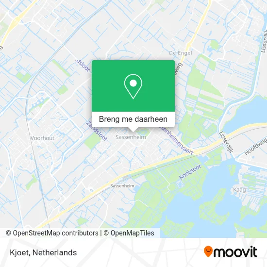 Kjoet kaart