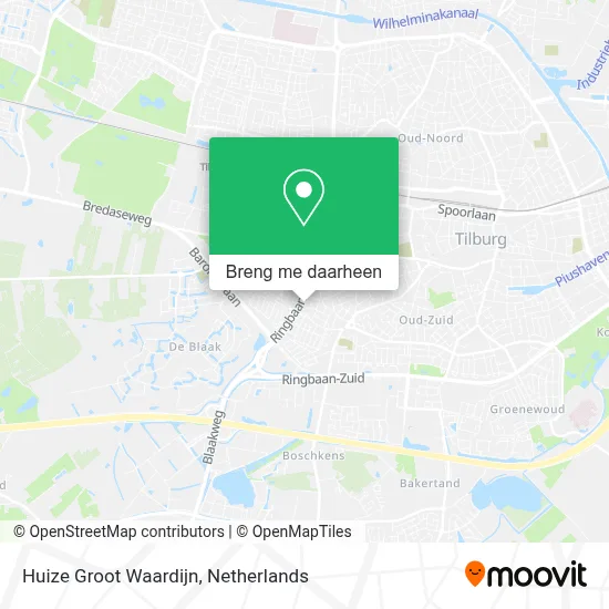 Huize Groot Waardijn kaart